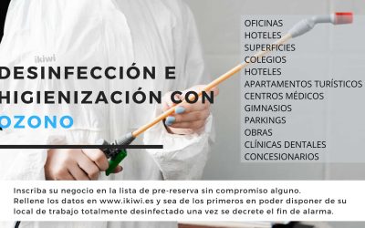 Crisis Coronavirus: Limpieza desinfectante de establecimientos